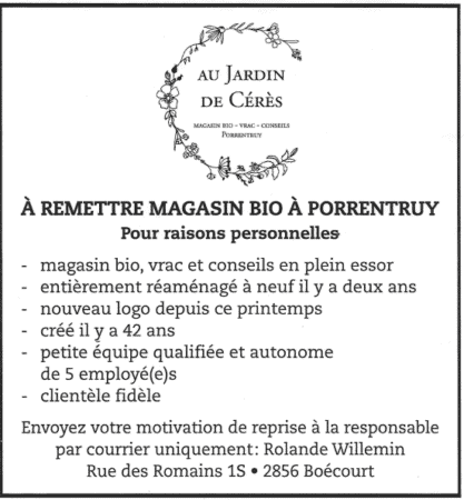 au jardin de Cérès